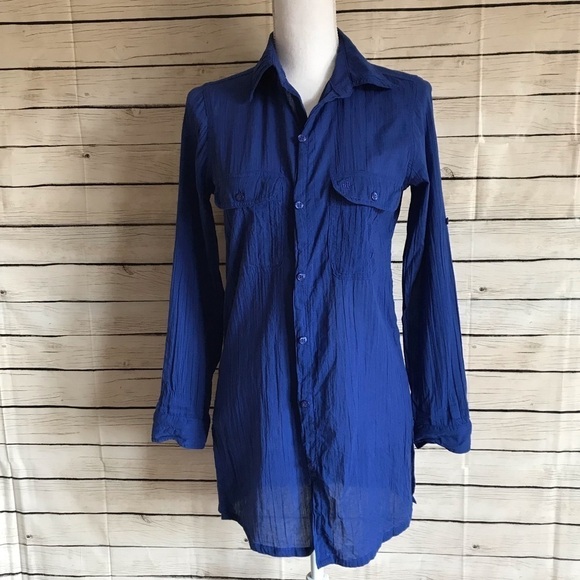 Lauren Ralph Lauren Button Up Tunic - Picture 1 of 8